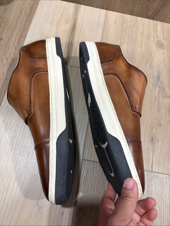 Johnston & Murphy Leather Double Monk Strap Slip-on Sneakers Brown Whiskey 10 main image 6